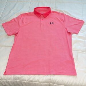 Under Armour Men's Pink Polo Shirt